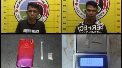 Transaksi Narkoba Di SPBU, Dua Pemuda Di Ringkus Polisi